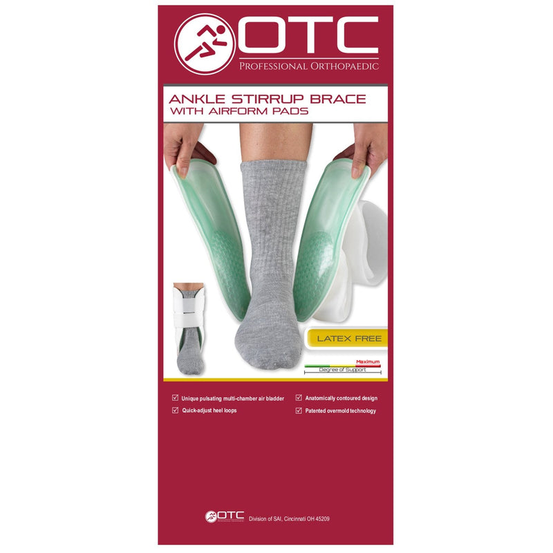 [Australia] - OTC Ankle Brace, Stirrup Style, Airform Pads, Adult (Right Leg) Adult (Right Leg) 