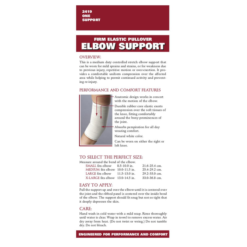 [Australia] - OTC Elbow Sleeve, Pullover Support, Knit Elastic, Medium 