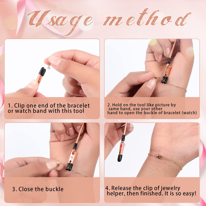 [Australia] - 3 Pieces Bracelet Tool Buddy Jewelry Helper - Fastening and Hooking Equipment for Necklace, Watch Band & Jewelry Clasps, Zippers and Closures 