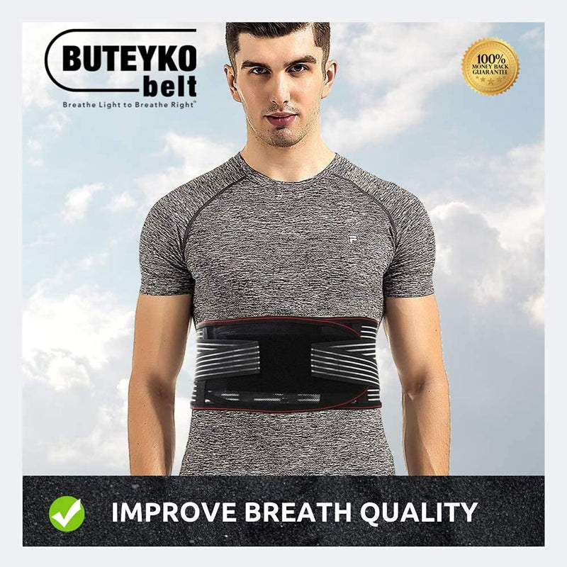 [Australia] - Buteyko Belt | Support Your Practice of The Buteyko Breathing Method for Asthma Relief, Reduction of Sleep Apnea, Snoring, Panic Attacks and Anxiety (M) M (Pack of 1) 