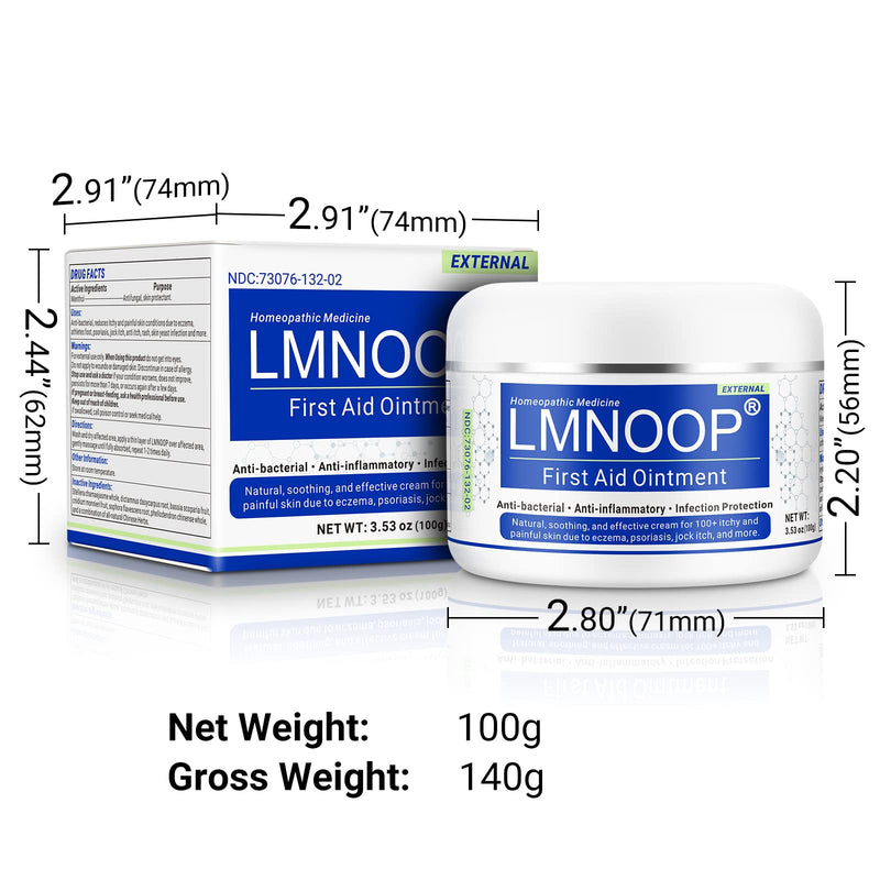 [Australia] - LMNOOP Eczema Cream for Dry, Itchy, Irritated, and Eczema Prone Skin, Maximum Strength Treatment Ointment for Rash, Psoriasis, Dermatitis, Beriberi (3.53oz) 3.53 Ounce 