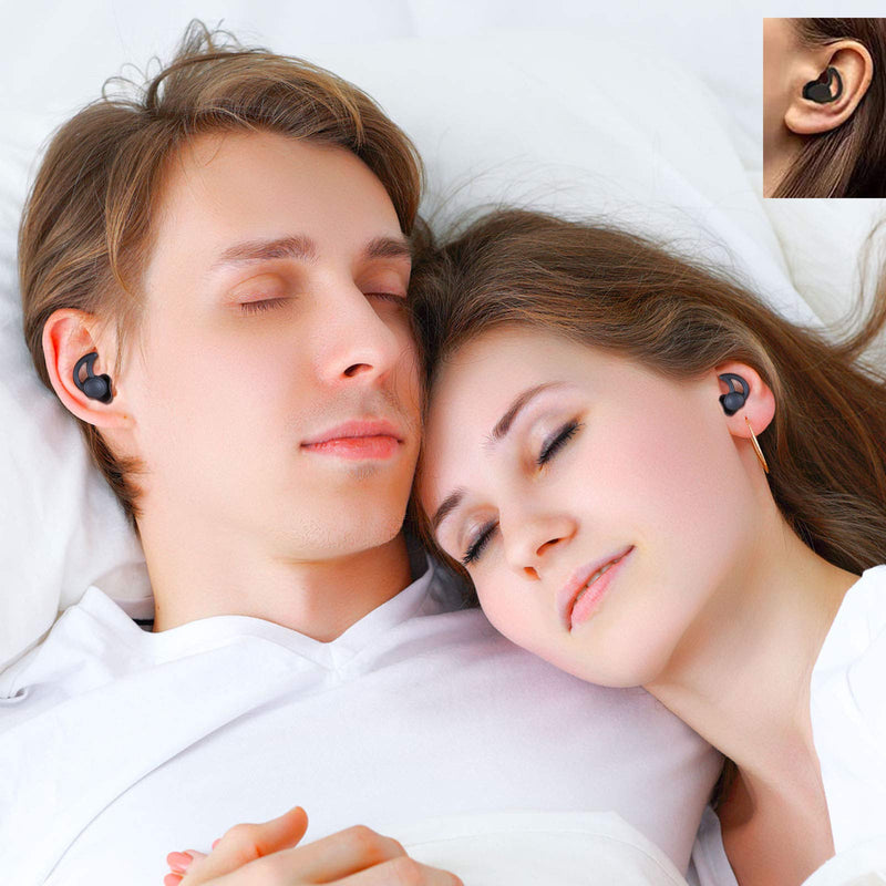 [Australia] - 3 Pairs Ear Plugs for Sleeping Noise Reduction Silicone Sleep Earplugs Reusable Hearing Protection Sound Blocking Earplugs for Sleep Snoring Swimming Musician Construction (Black, Grey and Red) 