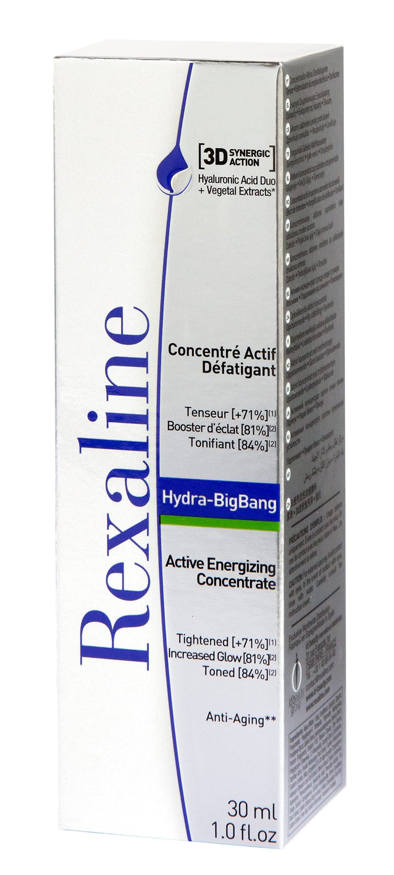 [Australia] - Rexaline - Hydra-BigBang - Active Energizing Concentrate - Anti-aging serum with Hyaluronic Acid - Lifting and plumping face treatment - Cruelty Free - 30ml 