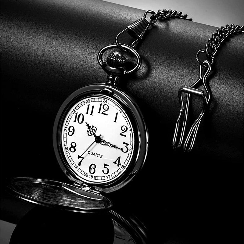 [Australia] - Gifts for Groomsmen/Best Man/Groom Engraved Pocket Watch Birthday Anniversary Meaningful Year Wedding Gifts for Men A.Color A 