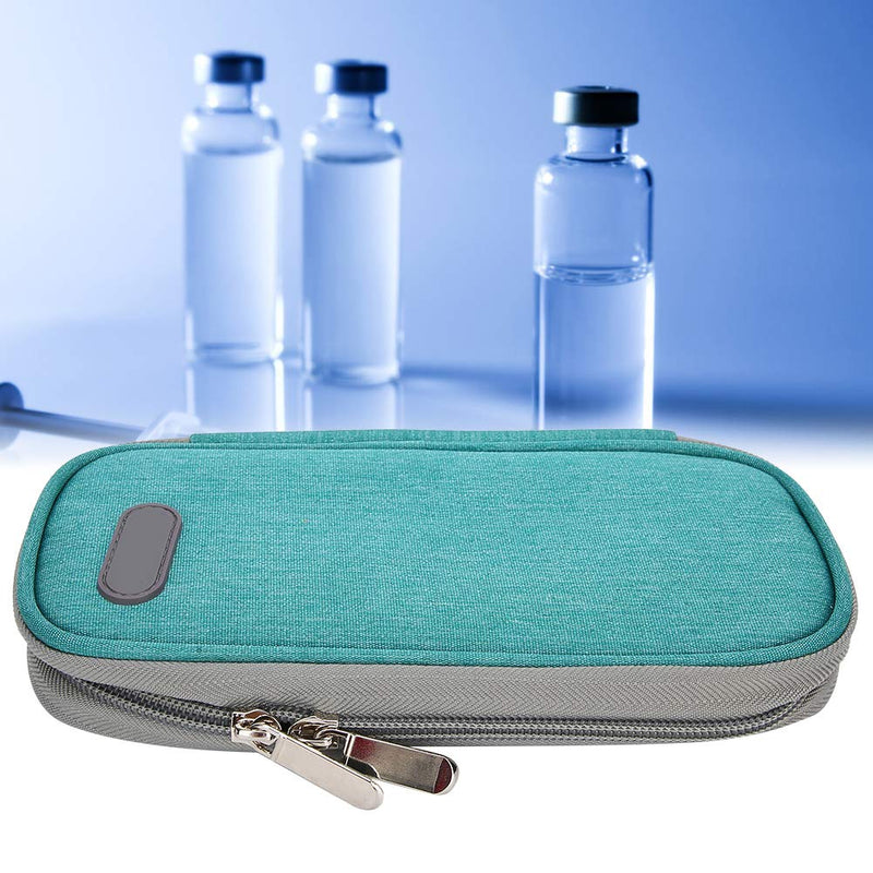 [Australia] - DEWIN Cold Storage Bag, Insulin Travel Bag Portable Insulin Cold Storage Bag Medicines Refrigerated Cool Insulin Travel Pack (Green) Green 