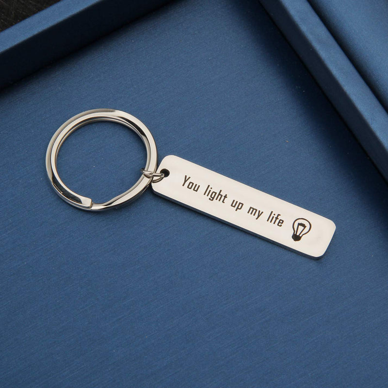 [Australia] - MYOSPARK Electrician Gift Coworker Retirement Gift You Light Up My Life Keychain Thank You Gift for Doctor Nurse Light Life Keychain 