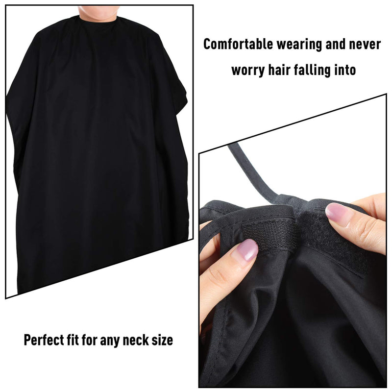 [Australia] - 2 Pieces Kids Haircut Barber Cape Cover Hair Salon Cape Waterproof Hair Cutting Cape Styling Apron Shampoo Cape with Adjustable Snap Closure for Salon and Home, 47.3 x 31.5 Inch 