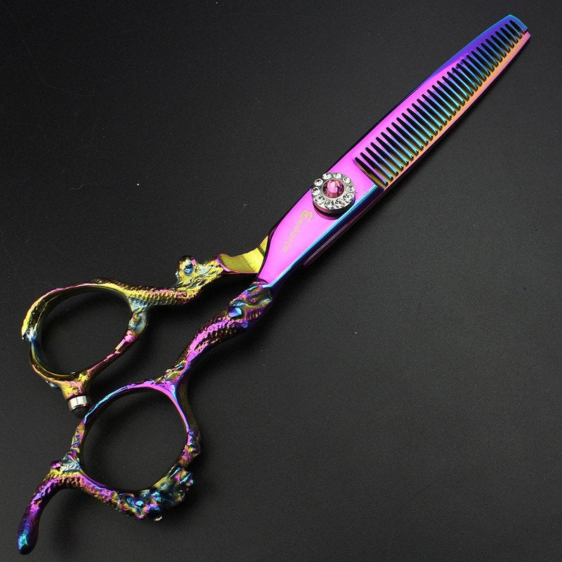 [Australia] - 6.0 Professional Hairdressing Scissors Hair Cutting Thinning Scissors Set Barber Shears Salon (Thining Scissors) 