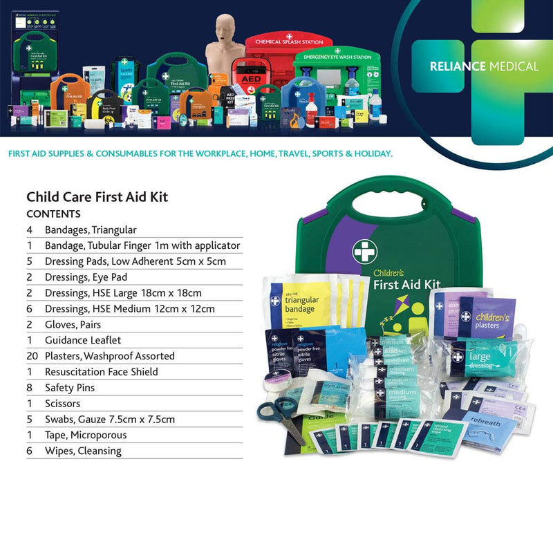 [Australia] - RELIANCE MEDICAl First Aid Kit For Kids Approved For Emergency Childcare Hse Compliant - First Aid Kit For Toddlers And Children Child Care First Aid Kit Single 