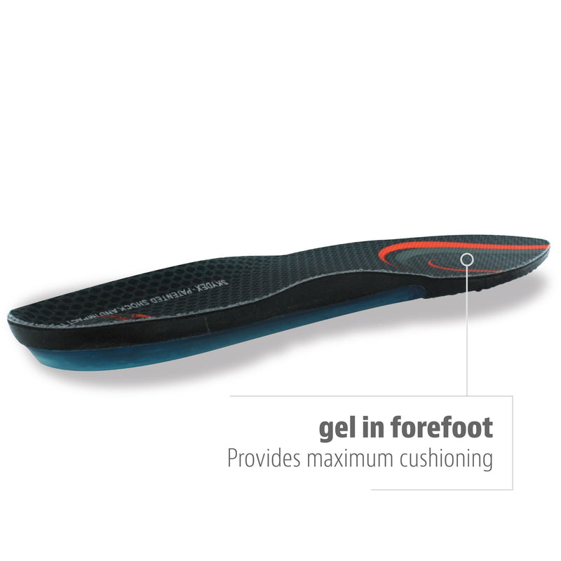 [Australia] - Sof Sole Insoles Men's AIRR Performance Full-Length Gel Shoe Insert 7-8.5 Black 