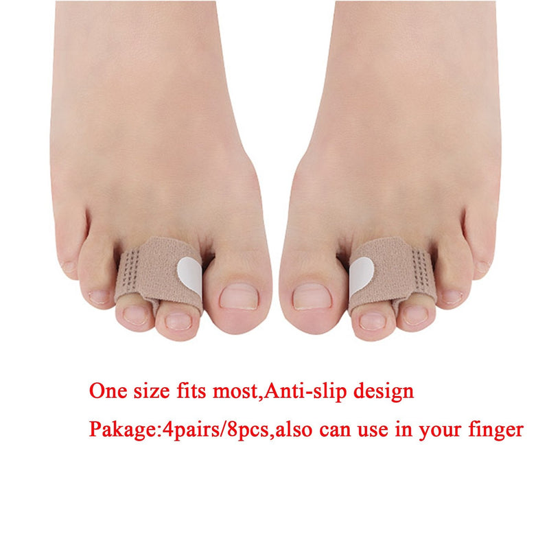 [Australia] - 14 Pieces Toe Splint Straightener Bandage Separators Toe Wrap Brace Corrector for Hammer Toe Overlapping Toe Broken Toe Support for Man & Woman 