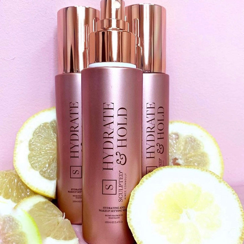 [Australia] - Hydrate & Hold Setting Spray from Sculpted by Aimee Connolly - 100ml Scented Cruelty-Free, Travel-Friendly Hydrating Mist with Lemon Extract 