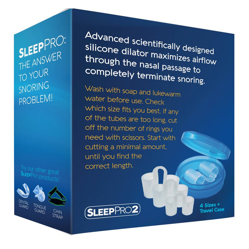 [Australia] - SleepPro Anti Snoring Solution Devices - 4 Snore Stopper Nose Vents - Anti-Snore Nasal Dilators - Stop Snoring Sleep Aid to Ease Nighttime Breathing (4 Sizes) 