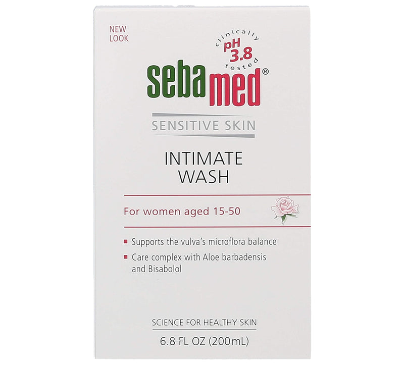 [Australia] - SEBAMED Feminine Intimate Wash pH 3.8 for Microflora Balance with Aloe Vera Mild Organic Based Daily Vaginal Wash Feminine Hygiene 6.8 Fluid Ounces (200 Milliliters), Clear (3247350.0) 6.8 Fl Oz (Pack of 1) 