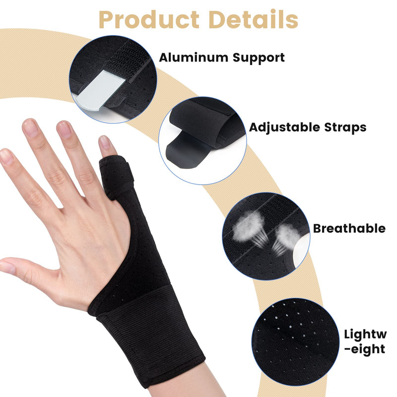[Australia] - EDNYZAKRN Trigger Finger Splint, Pinky Finger Splints for Finger Pain Relief and Broken Fingers, Little Finger Brace Wrist Support for Carpal Tunnel Arthritis Tendonitis Large 