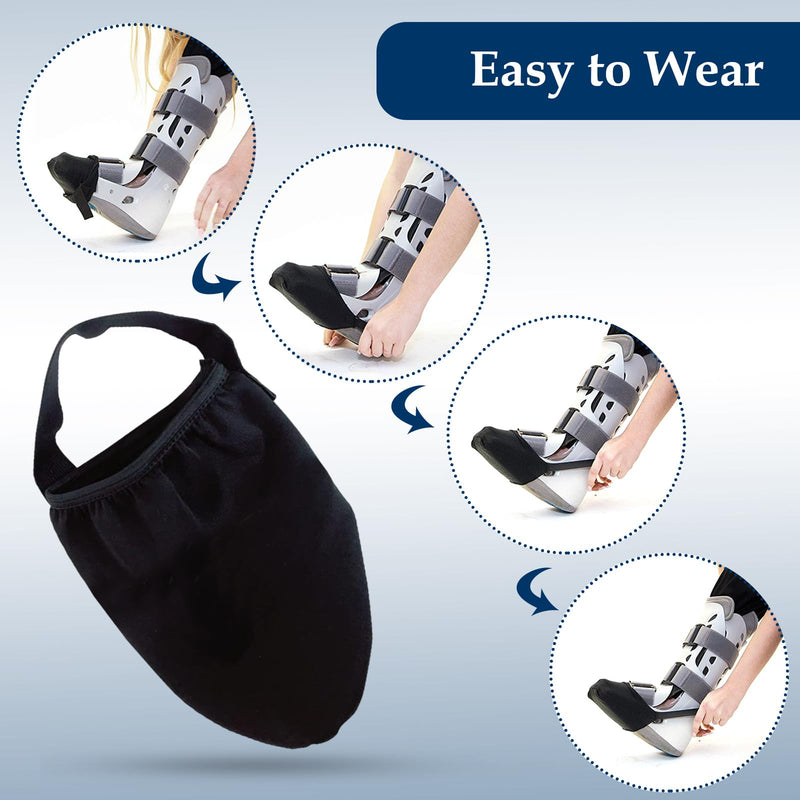 [Australia] - Cast Sock Over Cast Leg Cast Toe Protector Anti-Slip Cast Sock Cover Protect Cast Walking Boot, Sock for Plaster Cast Keep Toes Warm, Clean and Protected 