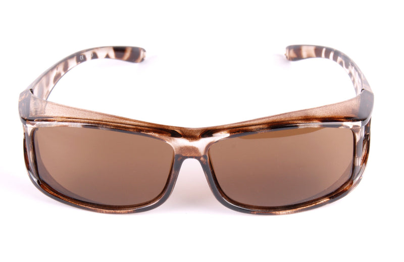 [Australia] - Rapid Eyewear TORTOISESHELL WOMENS POLARIZED OVER GLASSES UV400 Wrap Around Sunglasses That Fit Over Normal Prescription Spectacles for Ladies. Ideal for Driving, Cycling, Running & Sports. OTG 