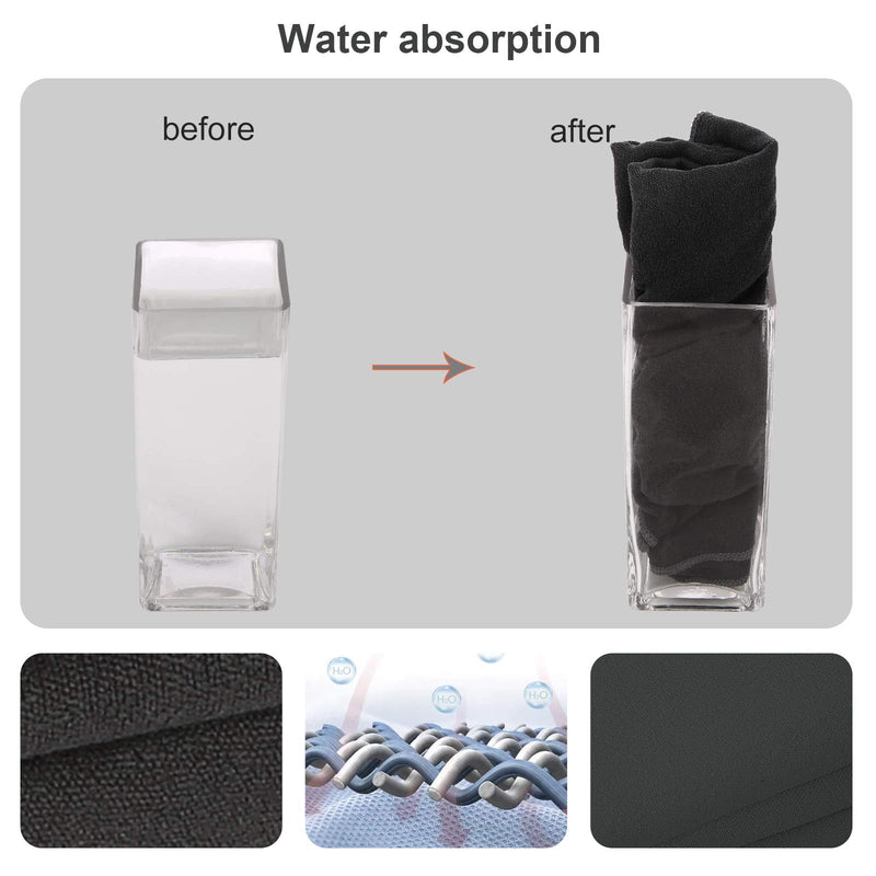 [Australia] - KAKOOI Hair Drying Towels, Microfiber Turban Towel Hair Wraps （1Count, DarkGray) 1-count Dark Gray 