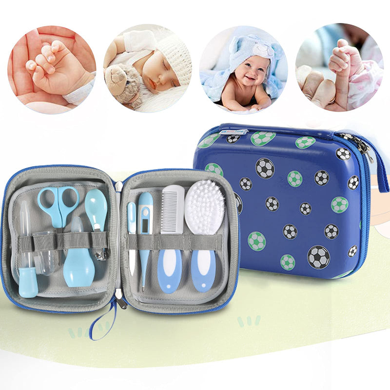 [Australia] - 9 PCS Baby Grooming Baby NAI Kit, MKNZOME Protable Baby Nursery Health Care Set Include Baby Comb, Baby Brush, Clipper Cleaner, Baby Scissors etc for Baby Girl & Boy Gifts Newborn Gift Set #1 