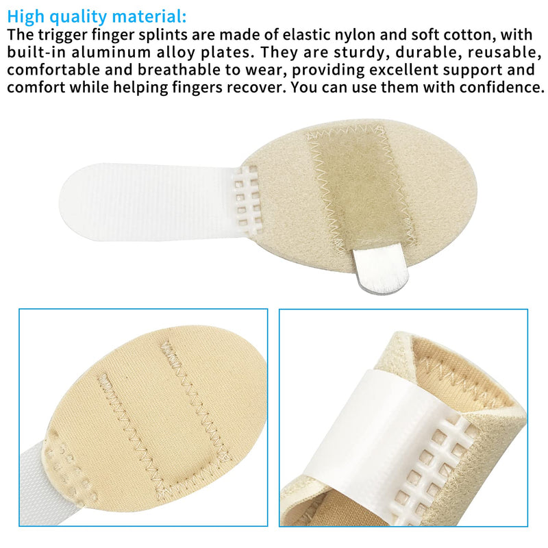 [Australia] - Lechengjia Acteso Neoprene Finger Clip Bracket - Damage Support for Mallet Finger and Broken Finger Finger Clip Protection (complexion) 