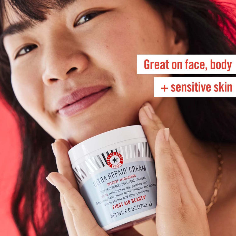 [Australia] - First Aid Beauty Ultra Repair Cream Intense Hydration Moisturizer for Face and Body – 6 oz. 