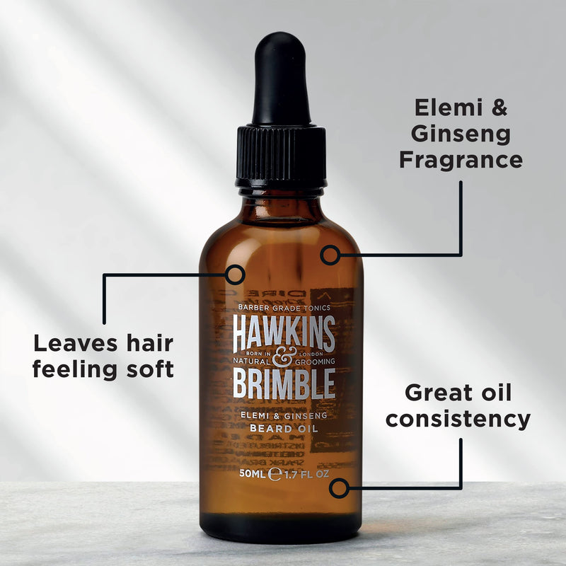 [Australia] - Hawkins & Brimble Beard oil Promotes Beard growth with Beard oil for Men, Beard oil Repairs your Beard with Argan and Olive oil, Update your Beard Care Routine with Shea Butter and Vitamin E. 