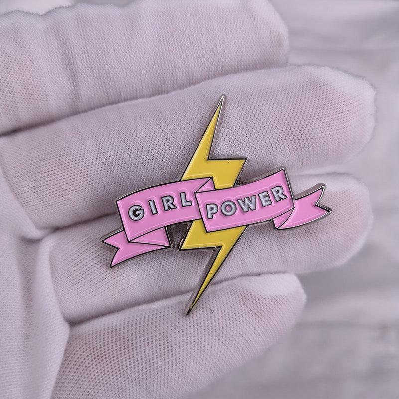 [Australia] - GuDeKe Girl Power Feminism Womens Soft Enamel pin Brooch 