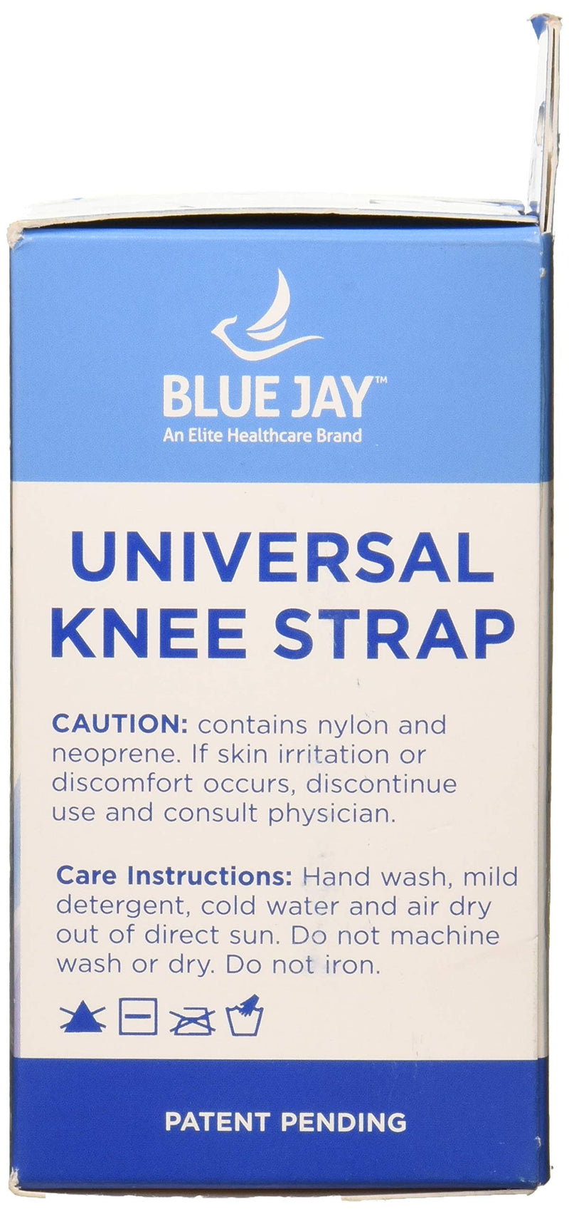 [Australia] - Blue Jay An Elite Healthcare Brand Knee Strap - 8-18 in. , Black | Support For Running , Hiking , Soccer , Basketeball | Orthopedic Care , Light Weight | Easy To Wear 
