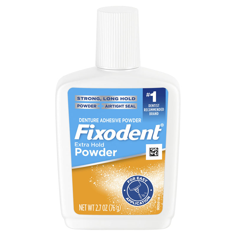 [Australia] - Fixodent Extra Hold Denture Adhesive Powder, 2.7 Ounce (Pack of 4) 
