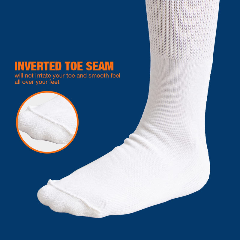 [Australia] - Bulinlulu Extra Wide Socks for Swollen Feet- 4 Pairs Super Wide Diabetic Socks for Men,Hospital Bariatric Socks Edema Socks Women,Cast ,Lymphedema Socks 4 Pairs Black Without Grips 