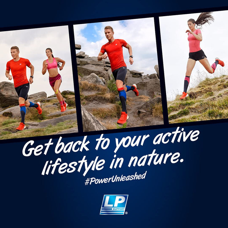[Australia] - LP SUPPORT 270Z Calf Compression Sleeve - Delay Soreness, Calf Muscle Strain (Black - Small) (Pack of 1) Black 