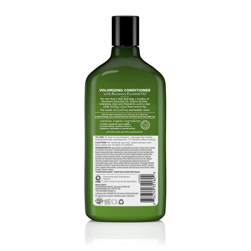 [Australia] - Avalon Organics Conditioner, Volumizing Rosemary, 11 Oz 11 Ounce (Pack of 1) 