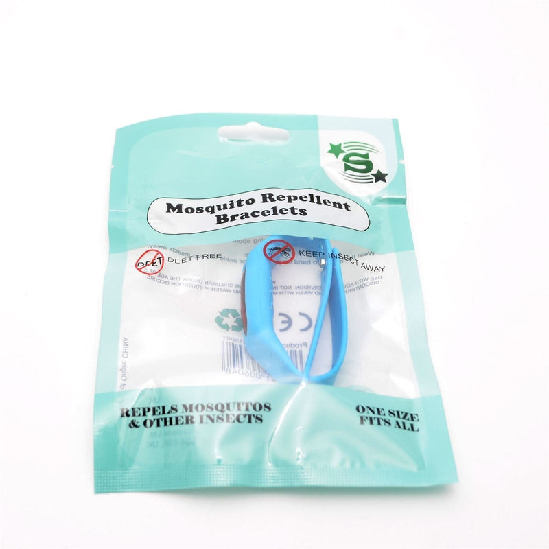 [Australia] - SHATCHI Natural Repellent Mosquito Insect Bracelet Non Toxic Deet-Free Band Soft Rubber Material, Multi, One Size 