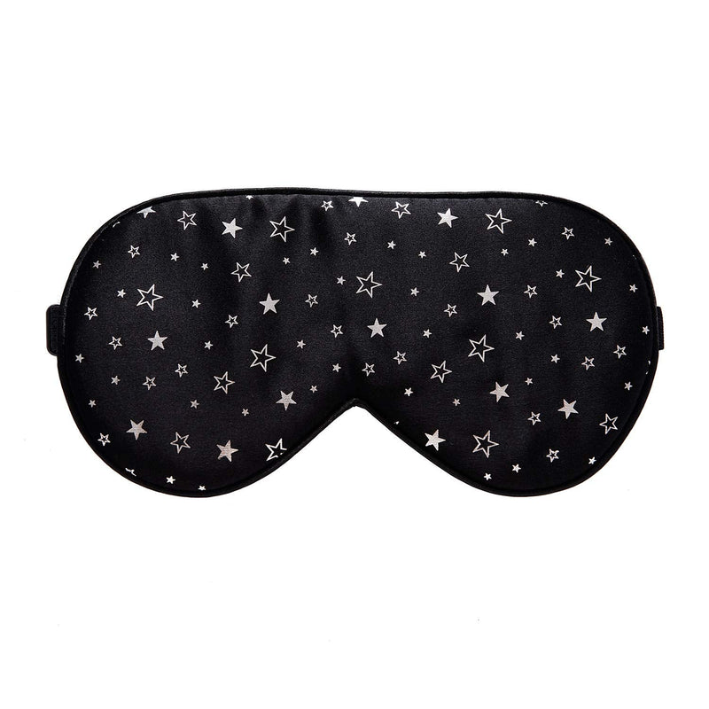 [Australia] - 100% Silk Sleep mask with Adjustable Strap,Comfortable and Super Soft Eye mask Ultimate Sleeping aid,blindford Silver Stars Silverstar 