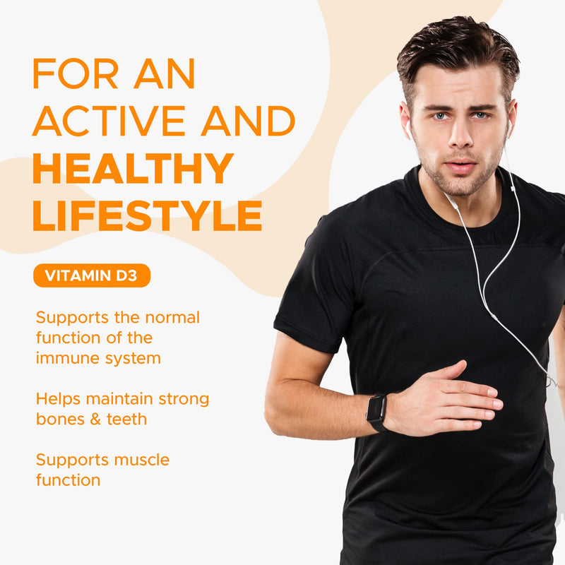 [Australia] - Vitamin D3 Softgels 4,000iu, Maximum Strength, 365 Easy to Swallow Softgels (1 Year Supply) Immune Support, Healthy Bones, Made in The UK by Northumbria Health 