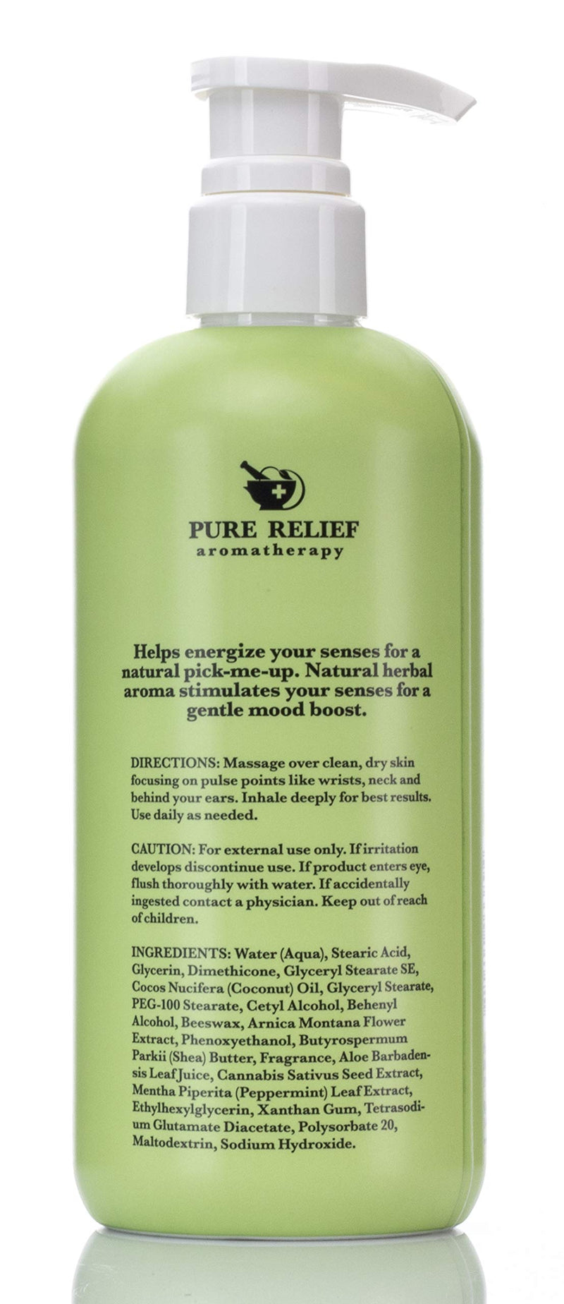 [Australia] - Stress Relief Calming Body Cream Eucalyptus-and-Mint Aromatherapy Body Lotion with Arnica, Coconut Oil Hydrating Natural Extracts Moisturize All Skin Types & Soothe Senses by Pure Relief, 16 Oz. 