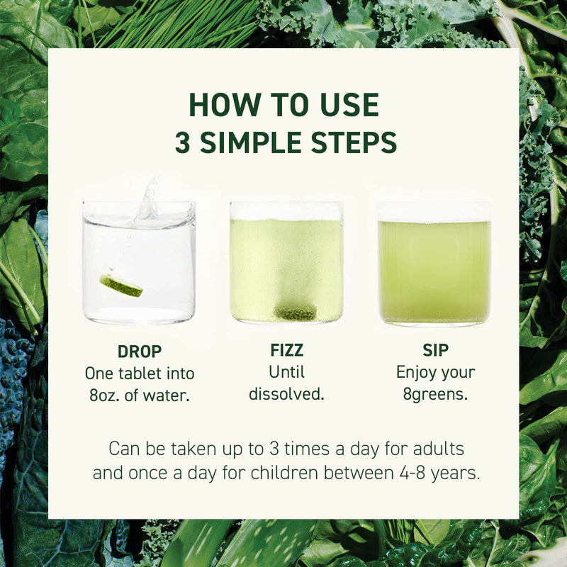 [Australia] - 8Greens Blood Orange Effervescent Tablets - Daily Superfood- Super Greens Vitamins, Vegan, Gluten Free, Non-GMO for Immune Support (1 Tube, 10 Tablets) 10 Count (Pack of 1) 