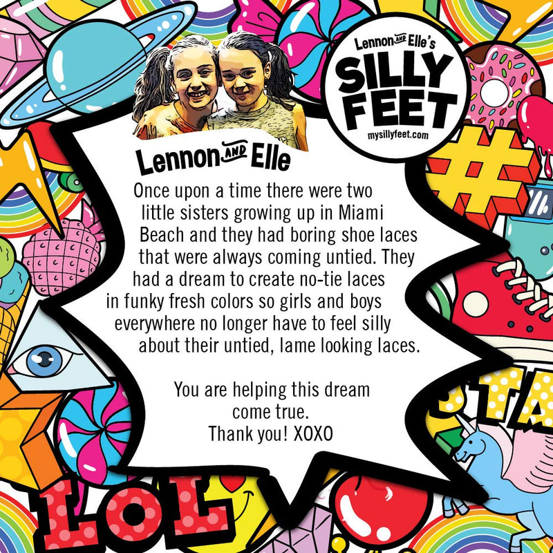 [Australia] - Silly Feet No Tie Shoelaces Kids Shoe Laces Curly Twisty Elastic Shoe Strings Children Toddler Laces 10 Pairs Neon 