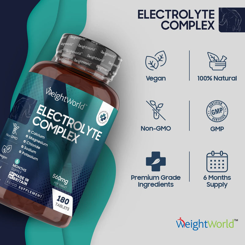 [Australia] - Keto Electrolyte Capsules 560mg - 180 Vegan Capsules(6Months Supply) - Hydrating Supplement with Calcium Magnesium Potassium &Sodium Chloride – Electrolytes for Fasting & Keto – Carb &Sugar Free 