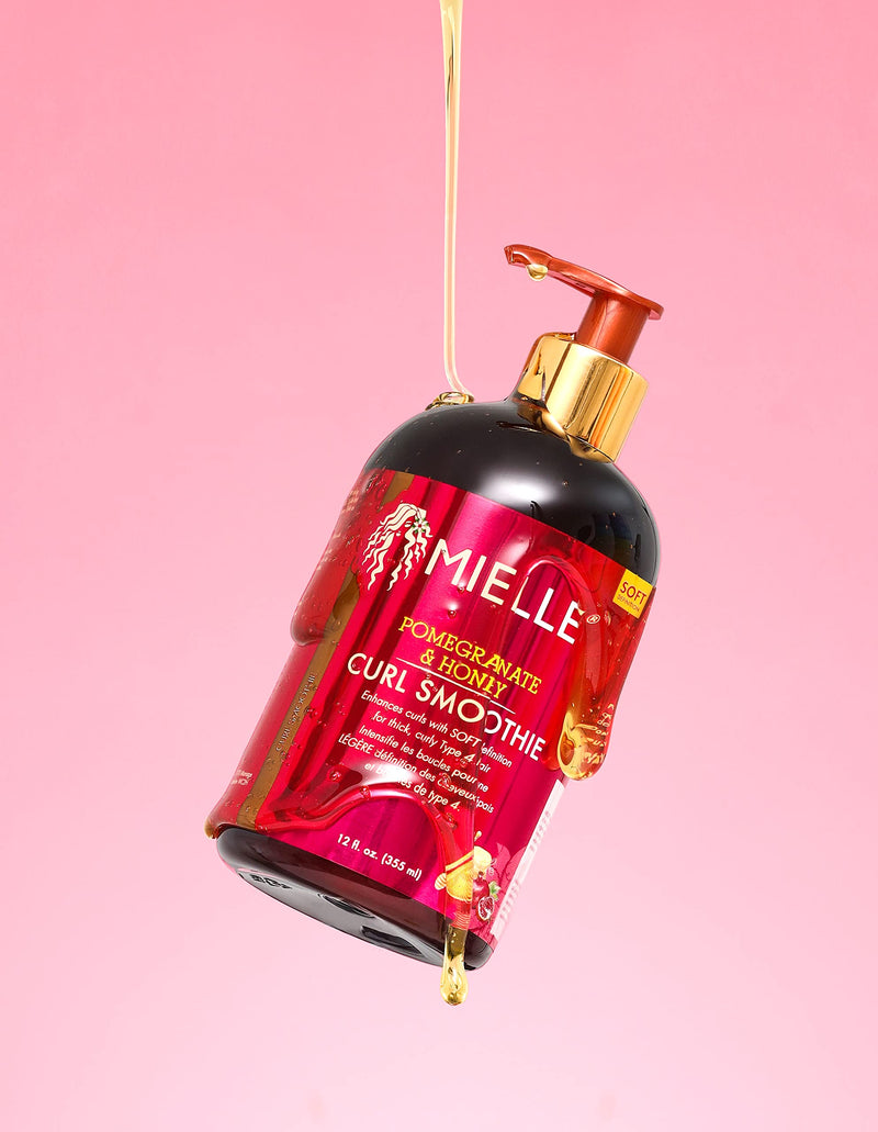 [Australia] - Mielle Organics Pomegranate & Honey Leave-In Conditioner, Moisturizing Curl Primer and Detangler, Repair Damage and Prevent Frizz, Treatment For Thick Curly Hair Type 4 Hair, 12-Fluid Ounces 
