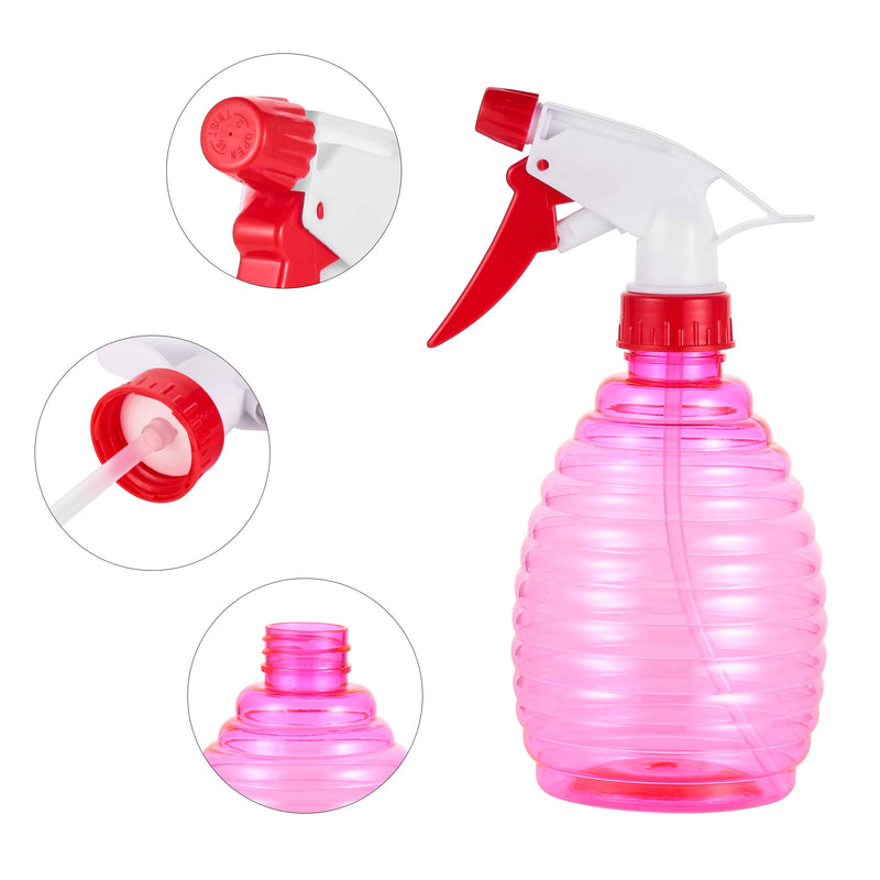 [Australia] - Pack of 2-16 Oz Empty Plastic Spray Bottles - Attractive Vibrant Colors - Multi Purpose Use Durable Random color BPA Free Material (16.9 OZ(500ML)2bottles) 16.9 Ounce(500ML)2bottles 