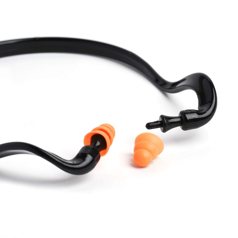[Australia] - 10 Pairs Replacement Pods for Banded Ear Plugs Soft Silicone Reusable Washable Earplugs NRR29dB 