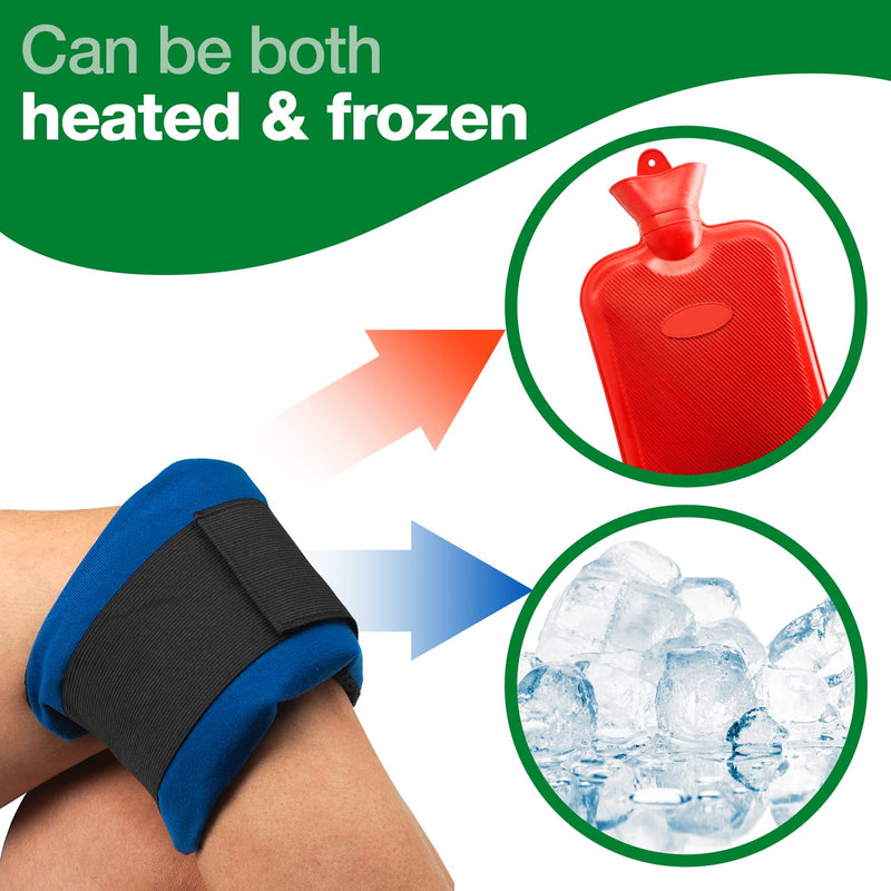 [Australia] - HypaGel Hot/Cold Therapy Pack with Compression Cuff (Standard) Single Pack + Compression Strap Standard 