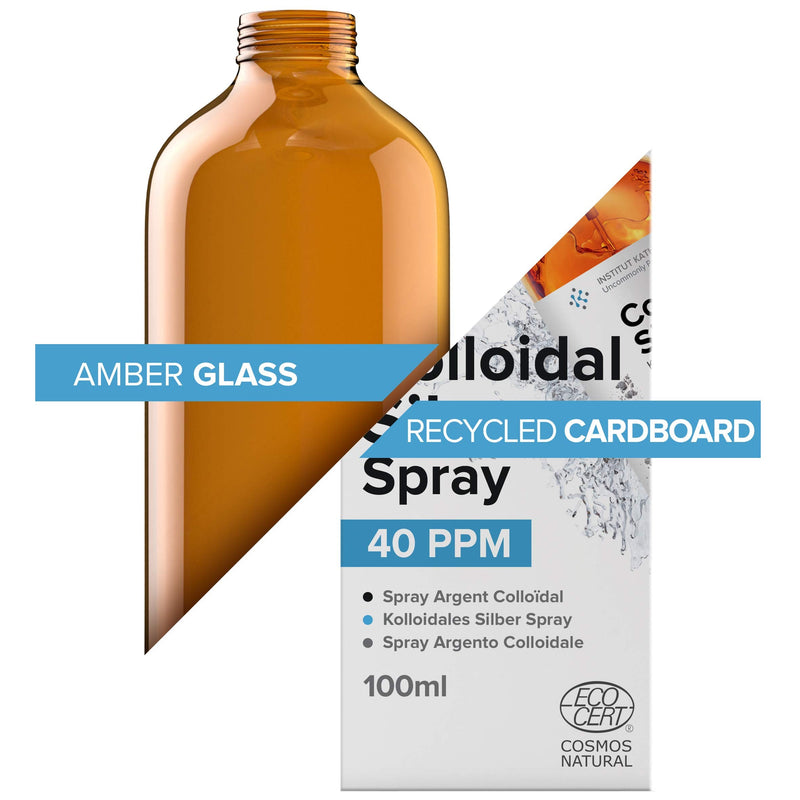 [Australia] - Institut Katharos • Pure Colloidal Silver Gel 40 PPM • 100% Natural and only 3 Ingredients • Optimal Texture and Absorption (Better Than Creams) • Amber Glass and Ultra-Practical Pump 