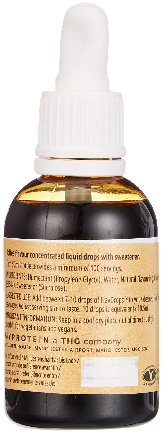 [Australia] - Myprotein FlavDrops - Toffee Flavour 50ml, Clear 