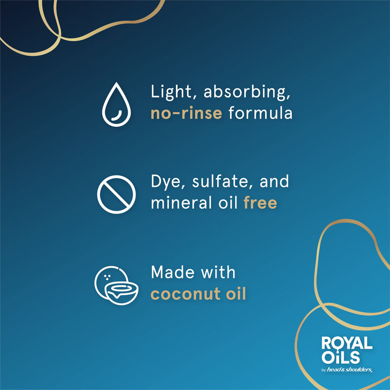 [Australia] - Head and Shoulders Scalp Cream Treatment, Daily Moisture, Anti Dandruff, Royal Oils Collection with Coconut Oil, Scalp Care for Natural and Curly Hair, 5.0 fl oz 