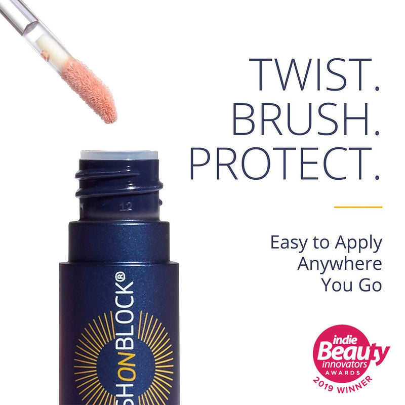 [Australia] - Brush On Block Protective Lip Oil, Broad Spectrum SPF 32 Sunscreen, Nude Tint 