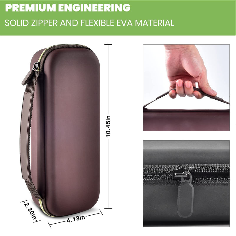 [Australia] - Stethoscope Case Compatible with 3M Littmann Classic III Monitoring/Lightweight II S.E/Cardiology IV Diagnostic/MDF Acoustica Stethoscopes, Extra Pocket for Doctor & Nurse Accessories (Chocolate) Chocolate 