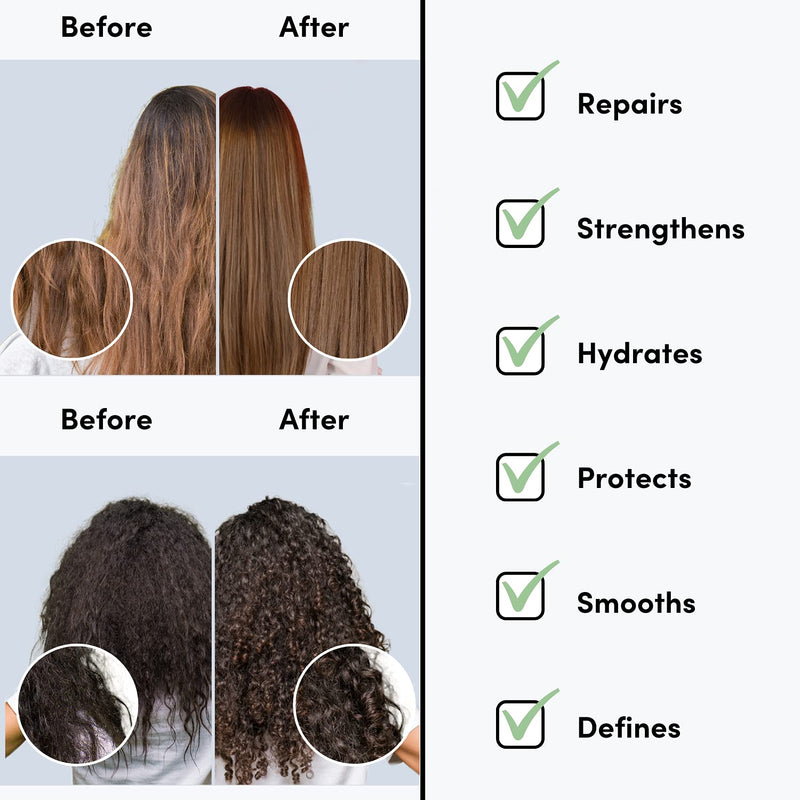 [Australia] - Hair Oil Natural & Organic Hair Mask & Hair Treatment with Coconut Oil for Dry Damaged Hair (100ml, Hair conditioning Oil) 100 ml (Pack of 1) 