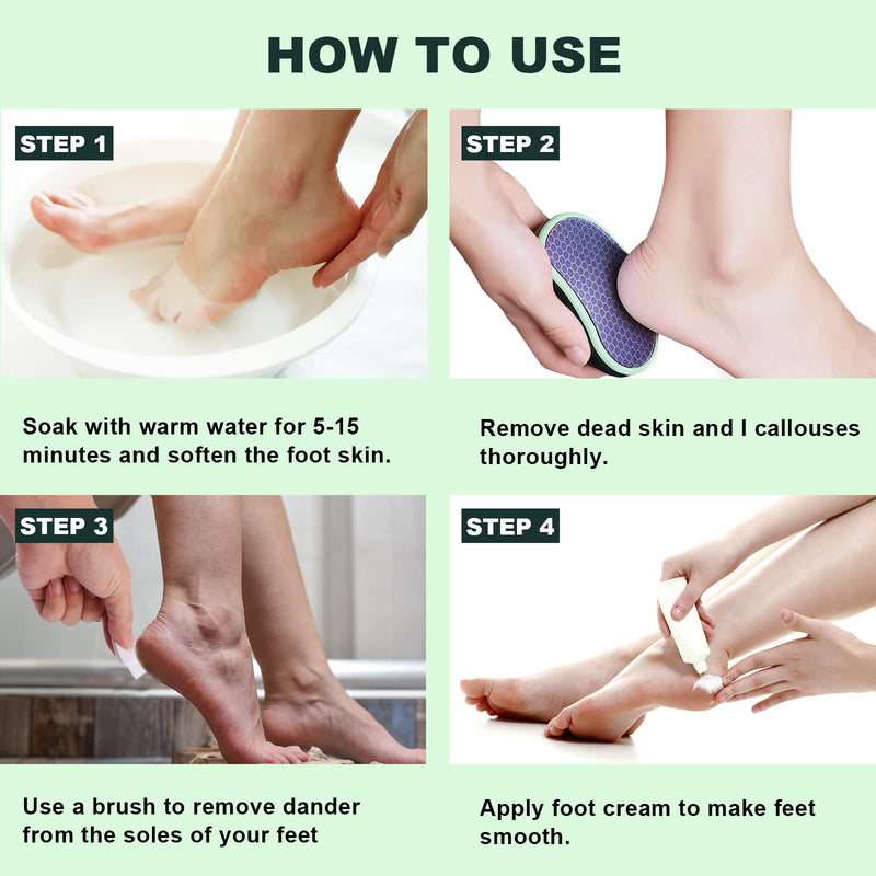 [Australia] - SIRALMNO Upgrade 2-in-1 Nano Glass Callus Remover,Foot Scraper which Used Wet and Dry Callus Removal,Foot Rasp for Hard&Dead Skin Foot Care,Safe & Portable Foot File 